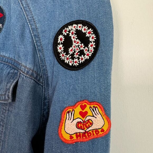 Gigi Hadid x Tommy Hilfiger Denim Letterman Size Medium - Picture 6 of 8